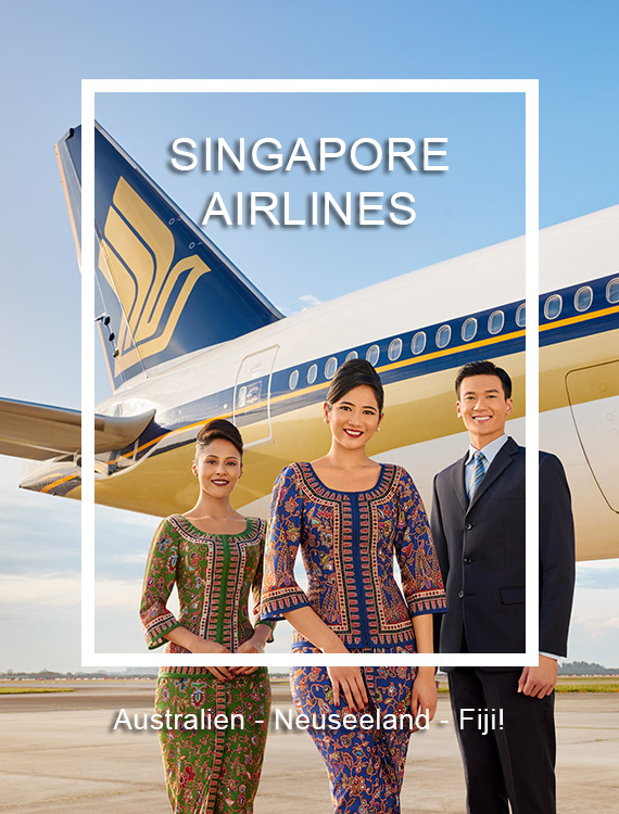Singapore Airlines Singapore Airlines Cabin Crew auf dem Runnway for Singapore Airlines Flugzeug