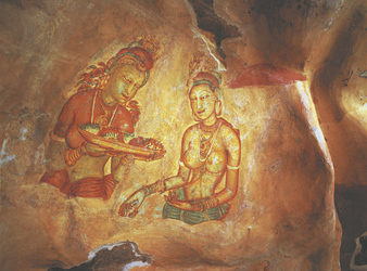 Fresken in Sigiriya