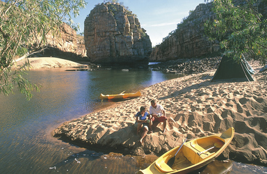 Optional: Per Kanu durch die Katherine Gorge