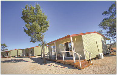 Cabins der Mungo Lodge