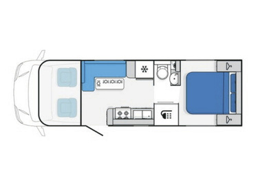 Grandiose Wohnmobil: Layout