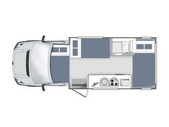 Star RV Polaris 6: Nacht-Layout