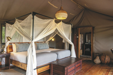 Zimmerbeispiel Luxuszelt-Suite, ©African Bush Camps