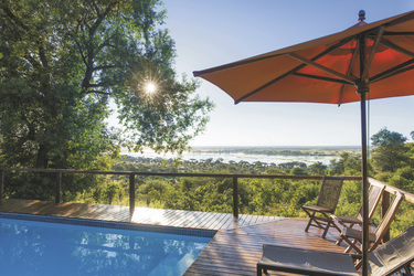 Pool mit Blick auf den Chobe Fluss, ©K. Gerchel