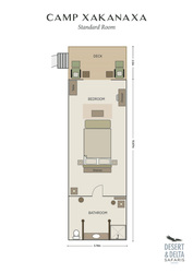 Layout Safarizelt, ©Desert & Delta Safaris