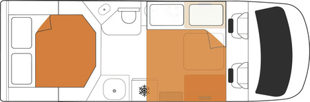 Britz Odyssey: Nacht-Layout (hier: Inselbett)