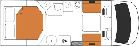 Britz Odyssey: Tag-Layout (hier: Inselbett)