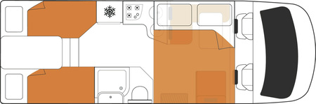 Britz Wanderer: Nacht-Layout