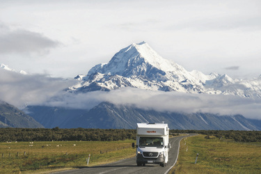 Unterwegs auf der Mount Cook Road