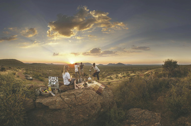 Ein Picknick im Busch