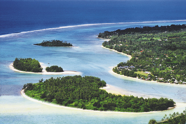 Muri Strand und Inseln