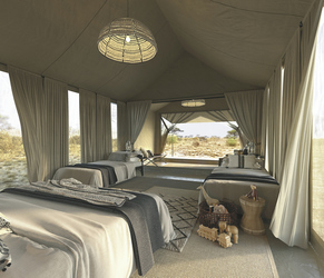 Safarizelt im Serengeti Sojourn Camp, ©Newmark Hotels